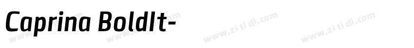 Caprina BoldIt字体转换